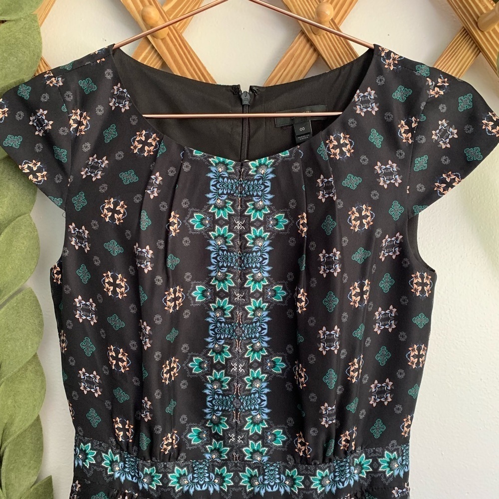 J. Crew mirrored Floral Print Silk Dress - Picture 4 of 7